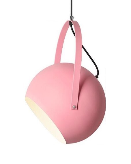 Suspension Métal Sarzeau Boule Rose 60W Ø25cm h35cm