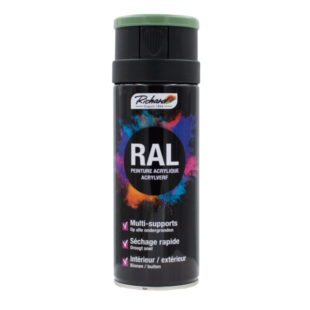 Aérosol peinture acrylique Ral 6011 Vert Reseda 400ml      