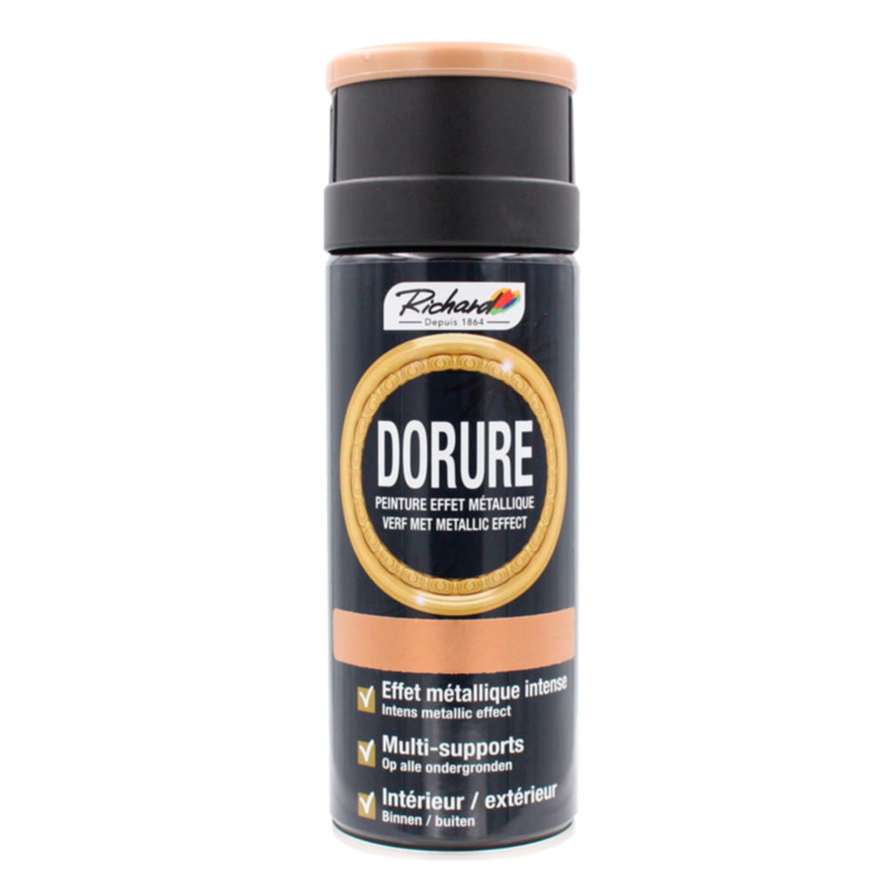 Peinture aérosol Dorure Or riche 400ml - RICHARD