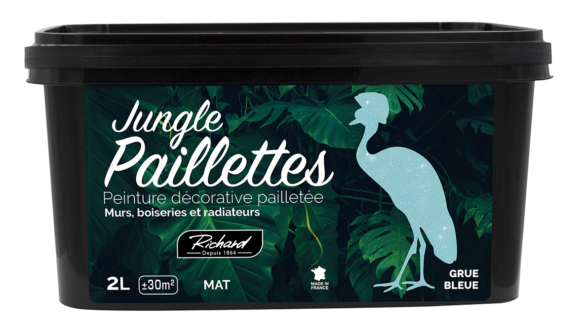 Peinture décorative Jungle paillettes Grue 2L - RICHARD COLORANT