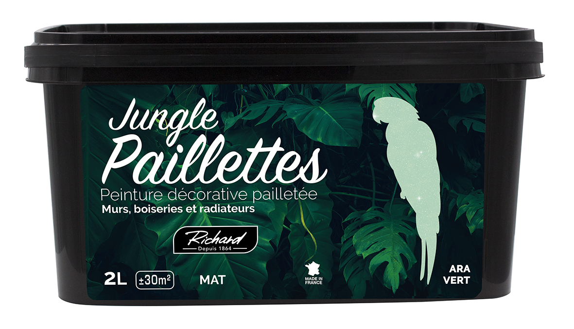 Peinture décorative Jungle paillettes Ara 2L - RICHARD COLORANT