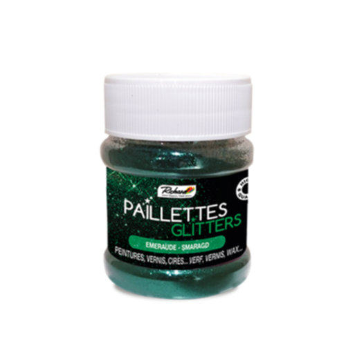 Additif paillettes peinture Emeraude 80gr                 