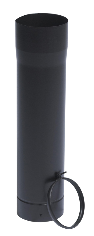 Tuyau rigide Télescopique 500mm noir mat en acier émaillé Ø180mm- TEN