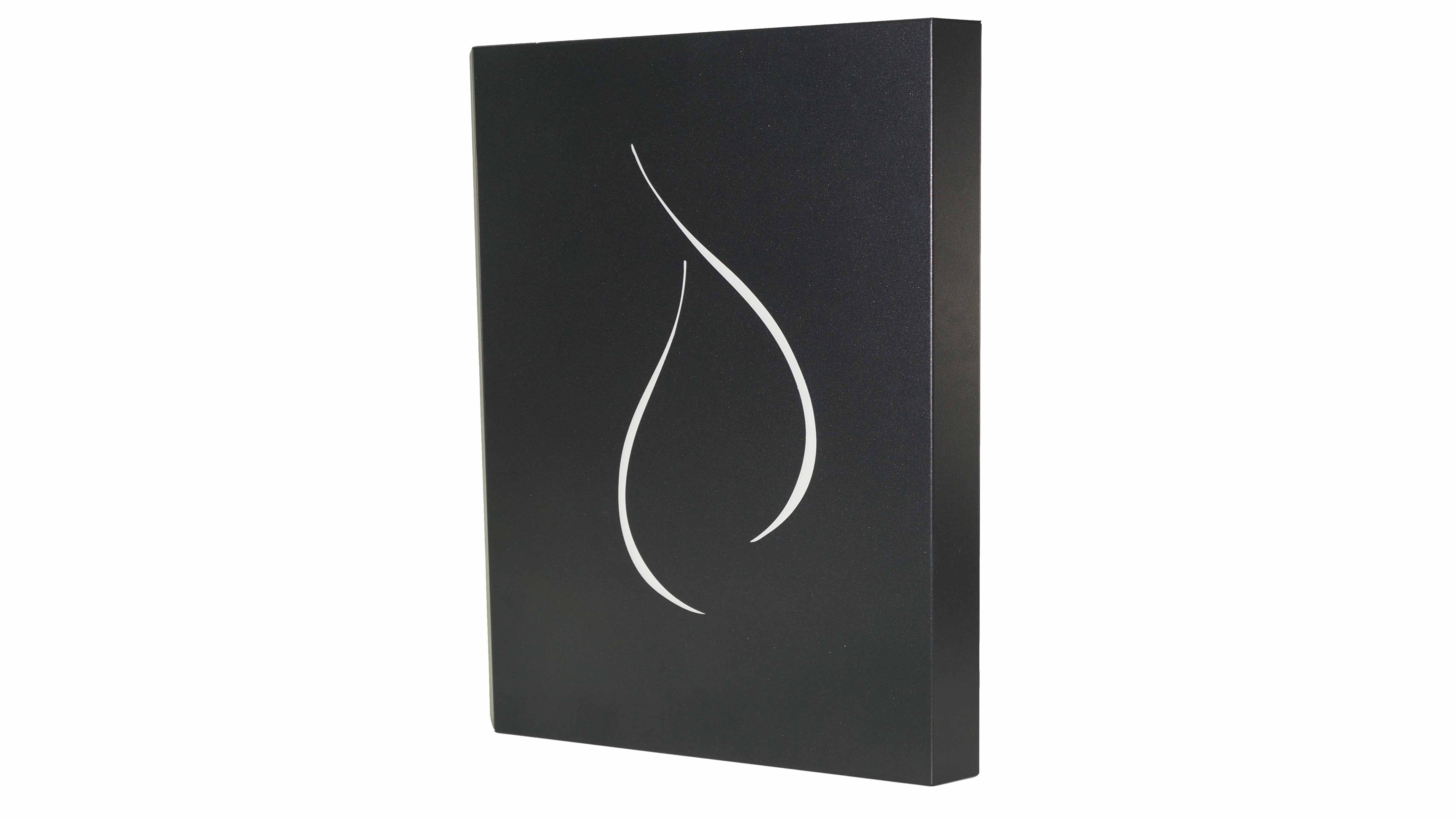 Plaque de protection murale 80x120cm noir flamme