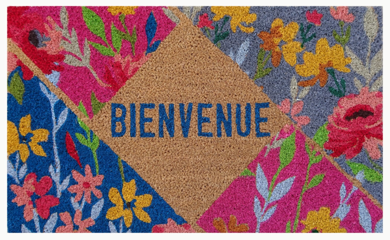 Tapis d'entrée abrité Coco Folie Spring 75x45cm