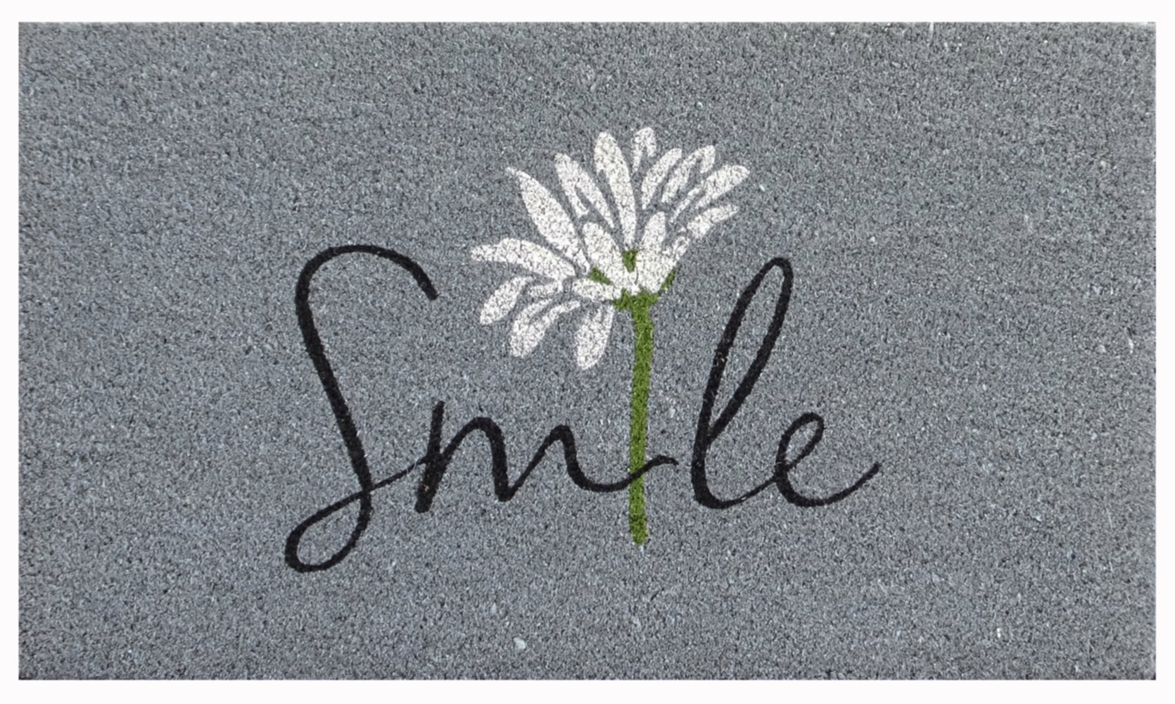 Tapis d'entrée abrité Coco Folie Smile 75x45cm