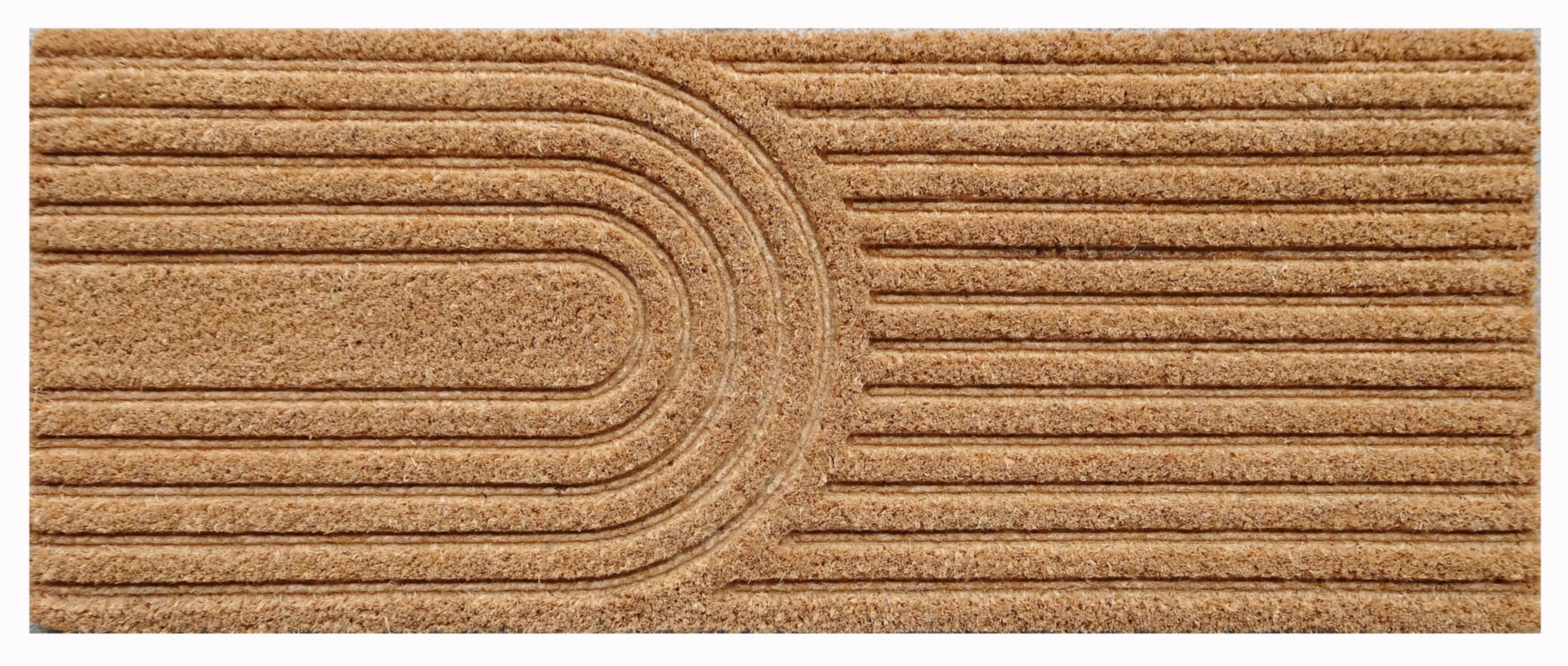 Tapis d'entrée abrité Coco Frappe Geo 75x30cm