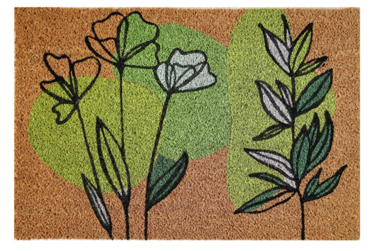 Tapis d'entrée abrité Garden Coco Plante 60x40cm