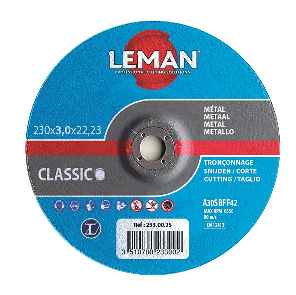 Disque tronçonnage métal 125x3,0x22,23 md