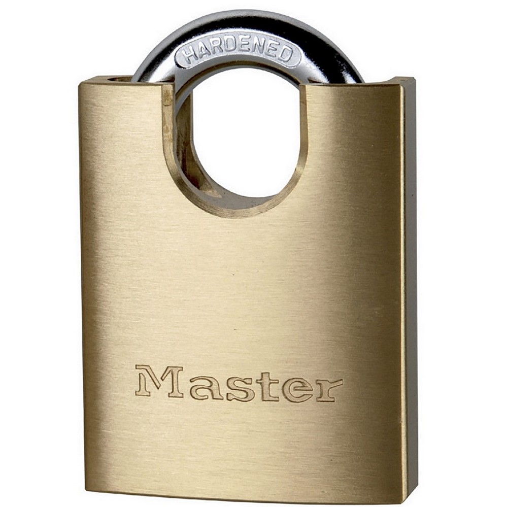 Cadenas en laiton massif d'une largeur de 50 mm avec anse protégée - MASTER LOCK