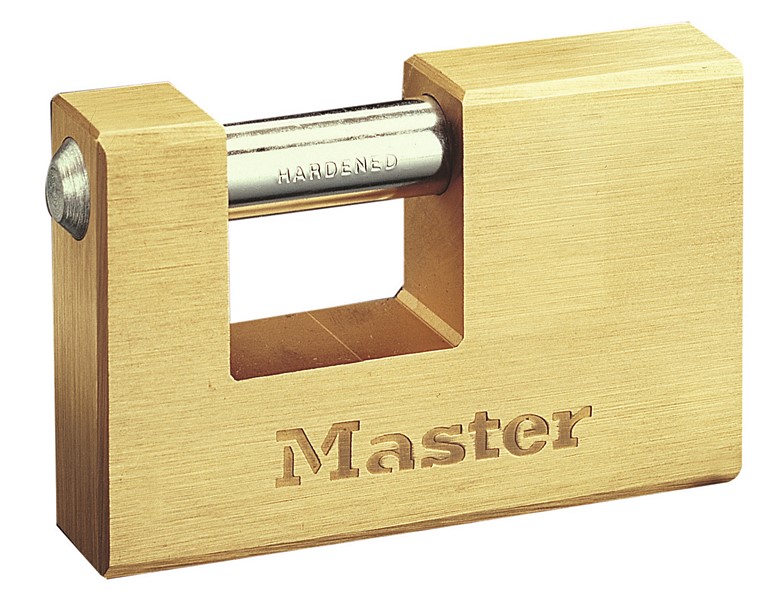 Cadenas en laiton massif -  L. 85mm x épaisseur 18mm - MASTER LOCK