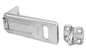 Moraillon 89 mm en acier trempé zingué avec œillet en acier cémenté - MASTER LOCK