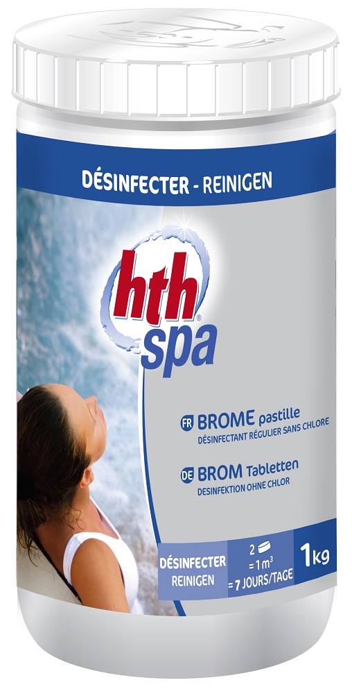 Brome pour spa en pastilles 1 Kg - HTH SPA