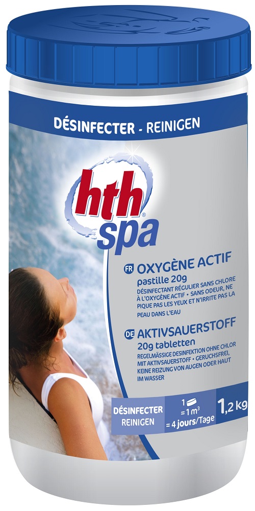 Oxygène actif désinfection sans chlore 1,2 Kg - HTH SPA