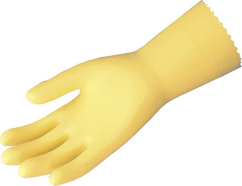 GANTS DE MENAGE SOUPLES LATEX TAILLE L