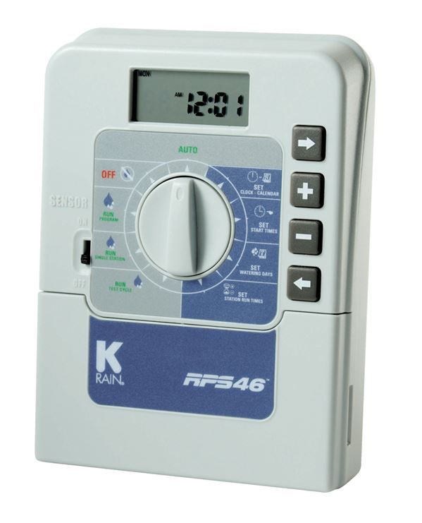 Programmateur Economie d'Eau 4 Voies 220V Gris/Bleu - TECHN'O