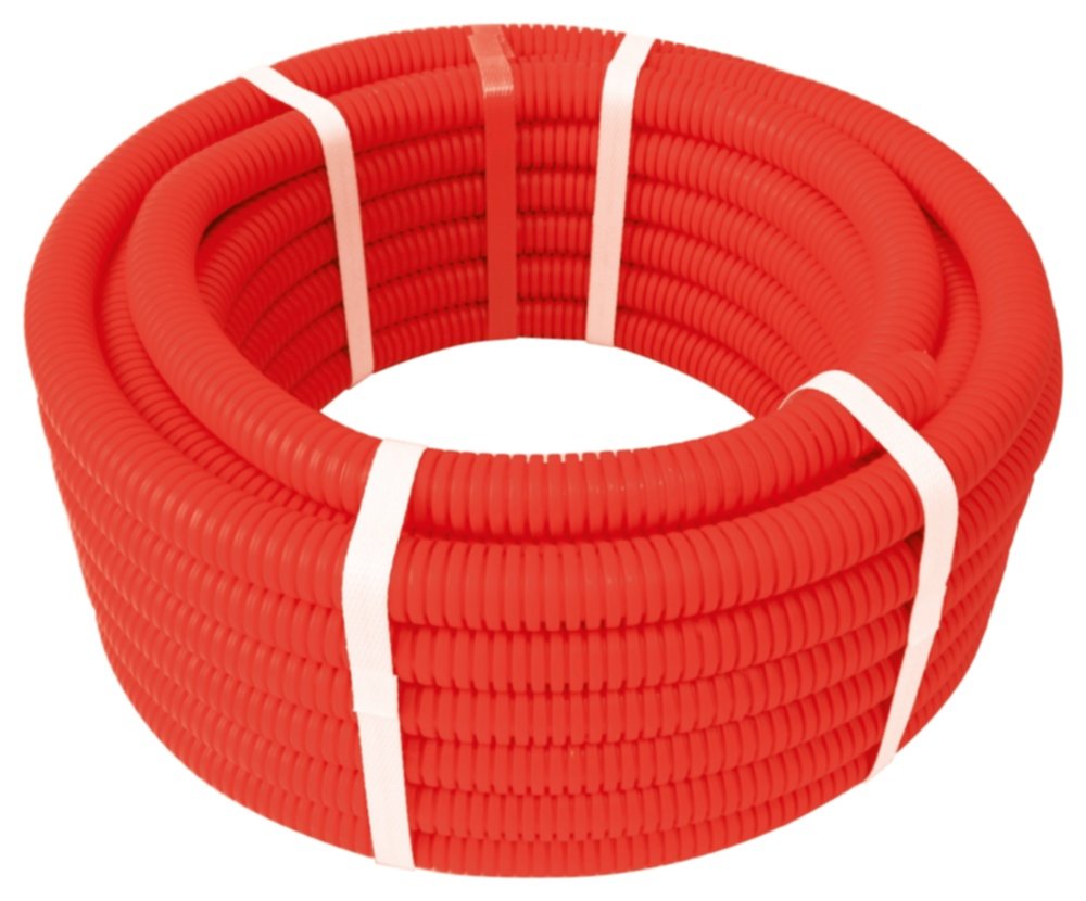 Tube PER pré-gainé rouge Ø13-16mm 25m - SOMATHERM