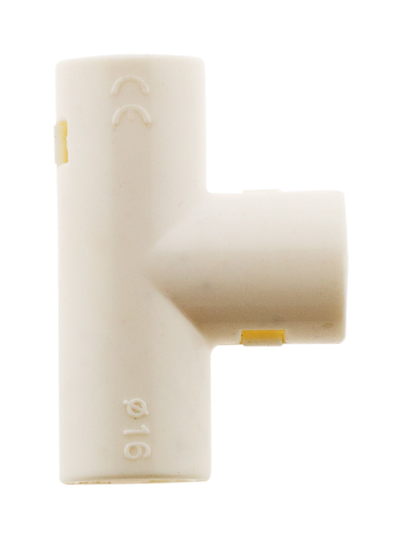 2 tés pour conduits d16mm blanc zenitech