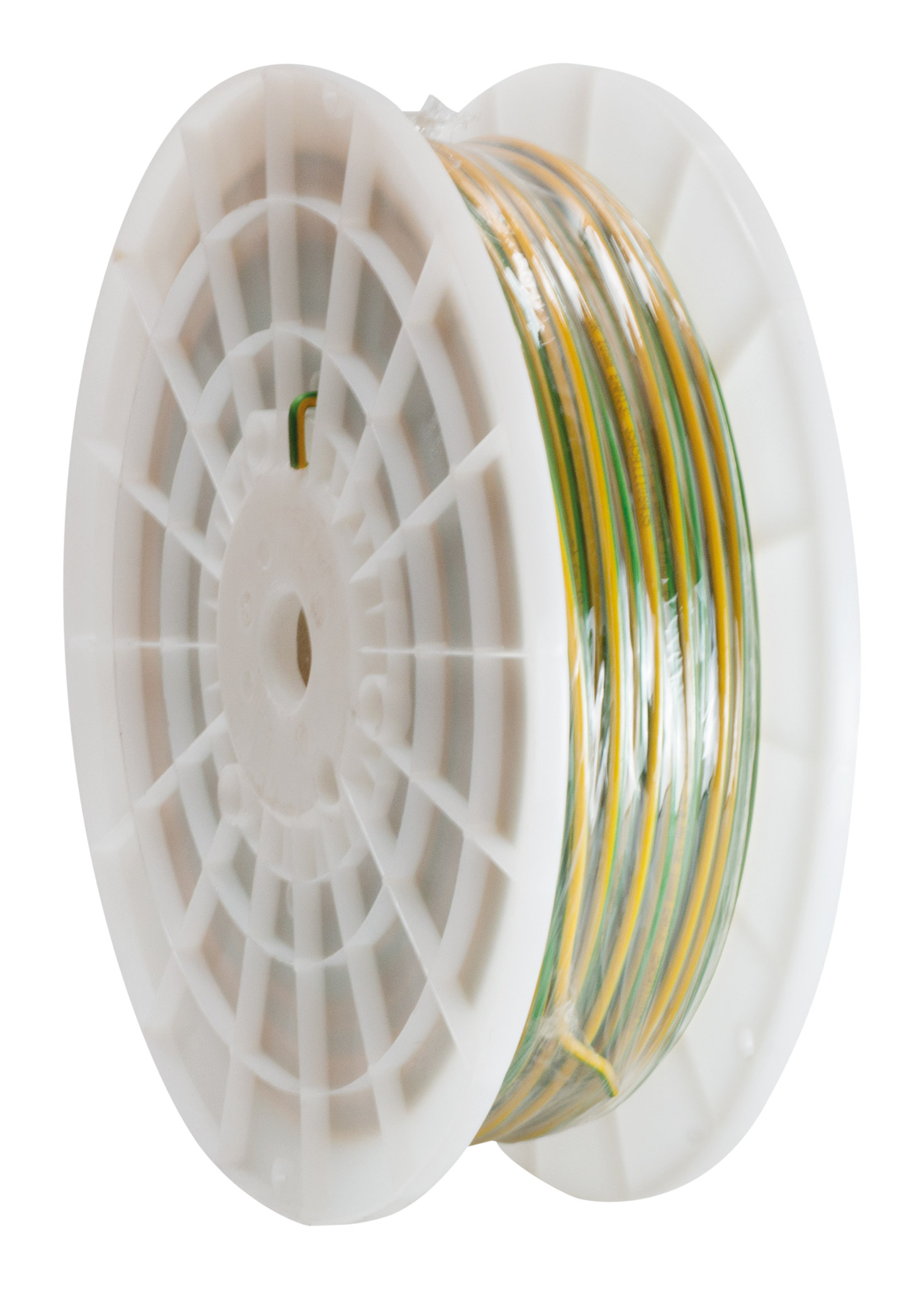 Fil d'alimentation électrique ho7v-r 10mm² vert/jaune-200m