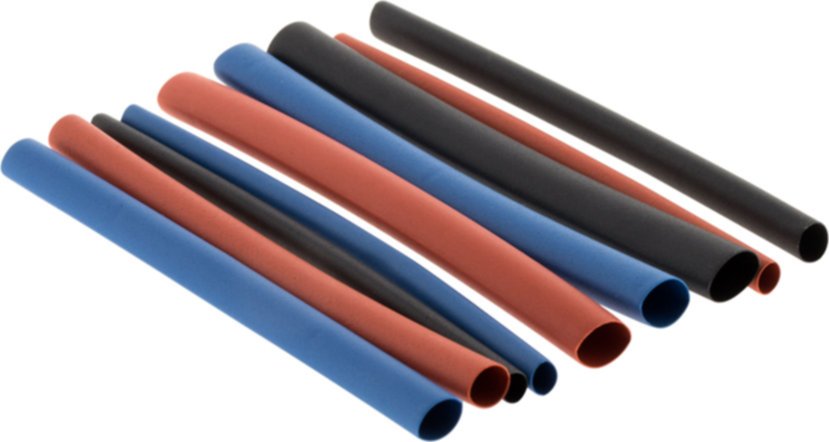 30 gaines thermorétractables fils de Ø1.6 à 5 mm 3 couleurs - ZENITECH