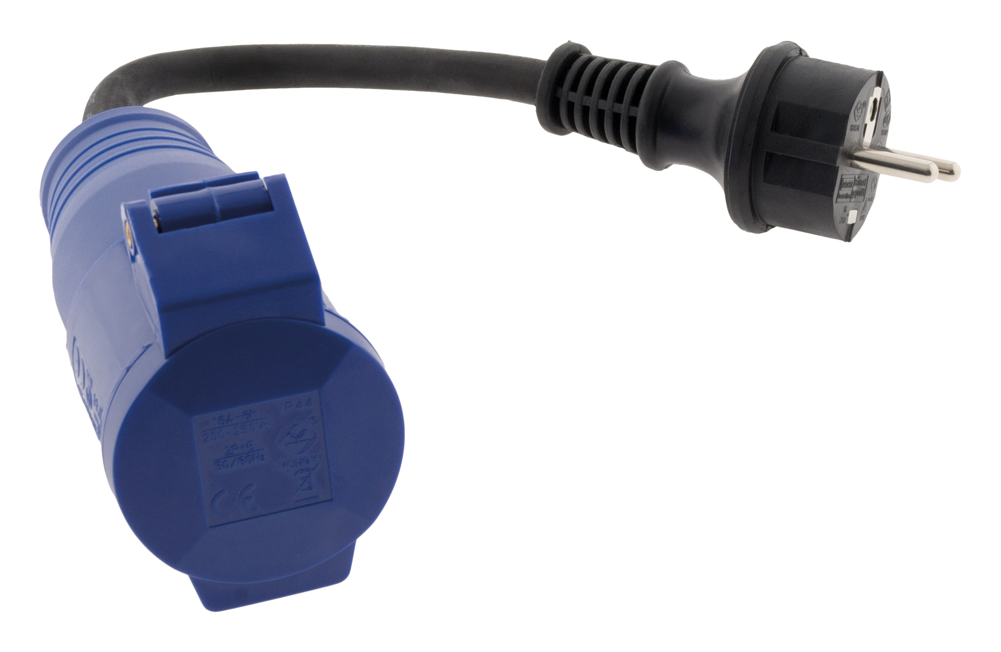 Adaptateur caravane fem en mâle 16a 2p+t -3g1.5mm²