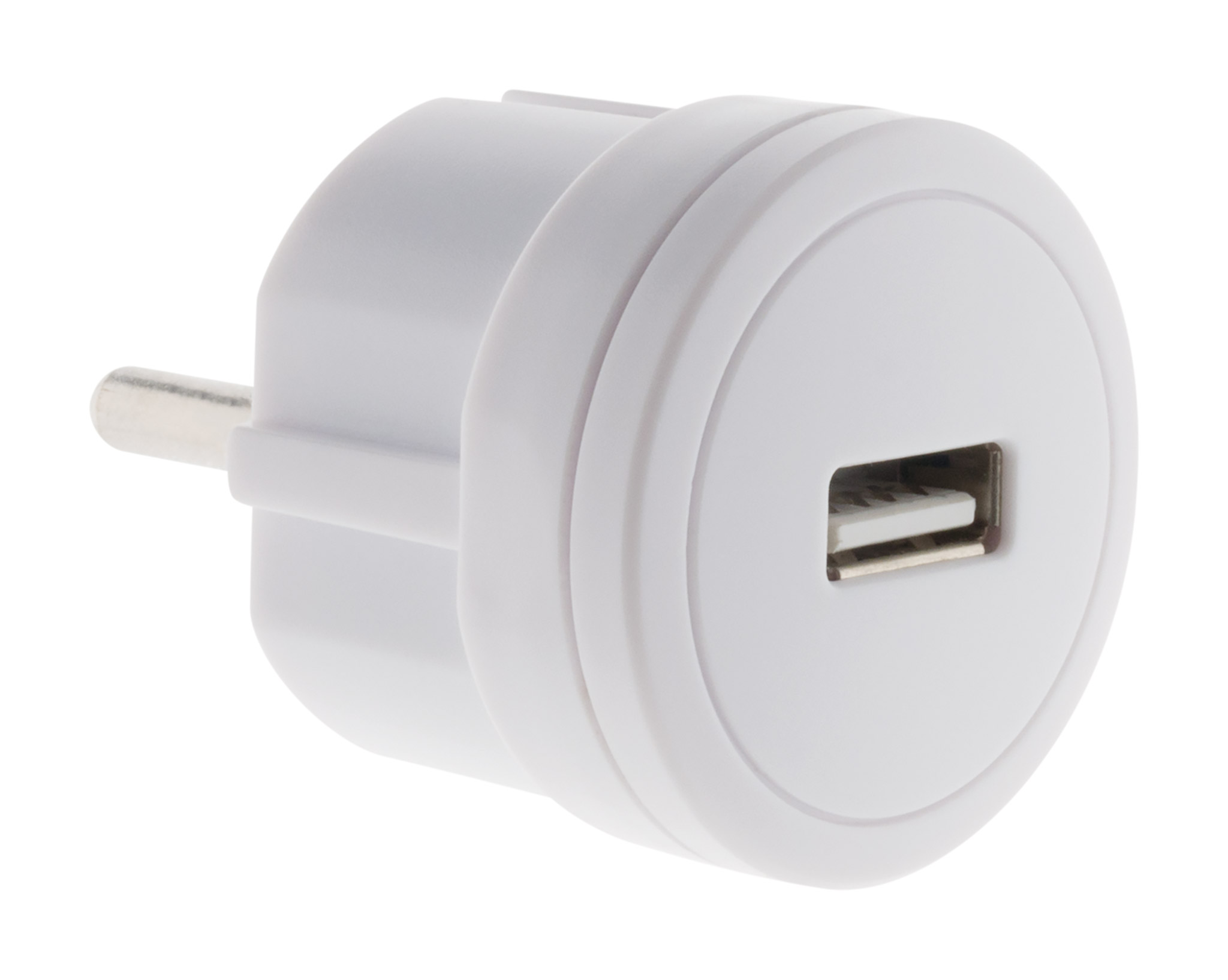 Chargeur usb 2,1a compact blanc zenitech