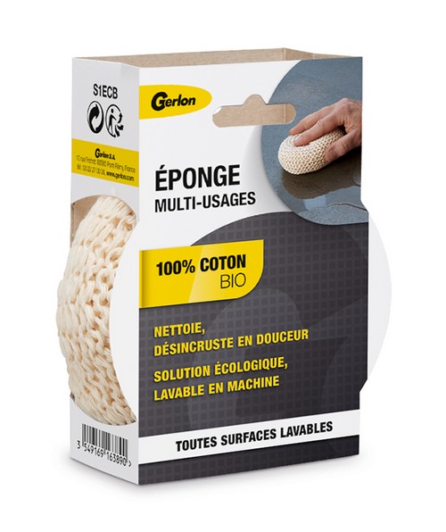 Eponge coton de culture biologique