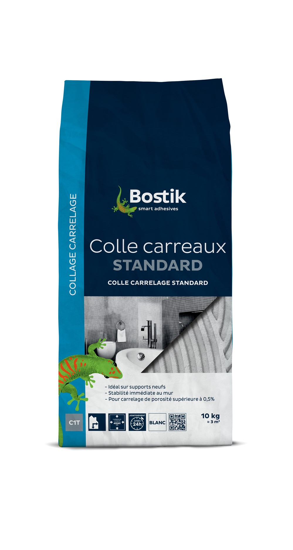 Colle carreaux standards intérieur - blanc c1t 10kg