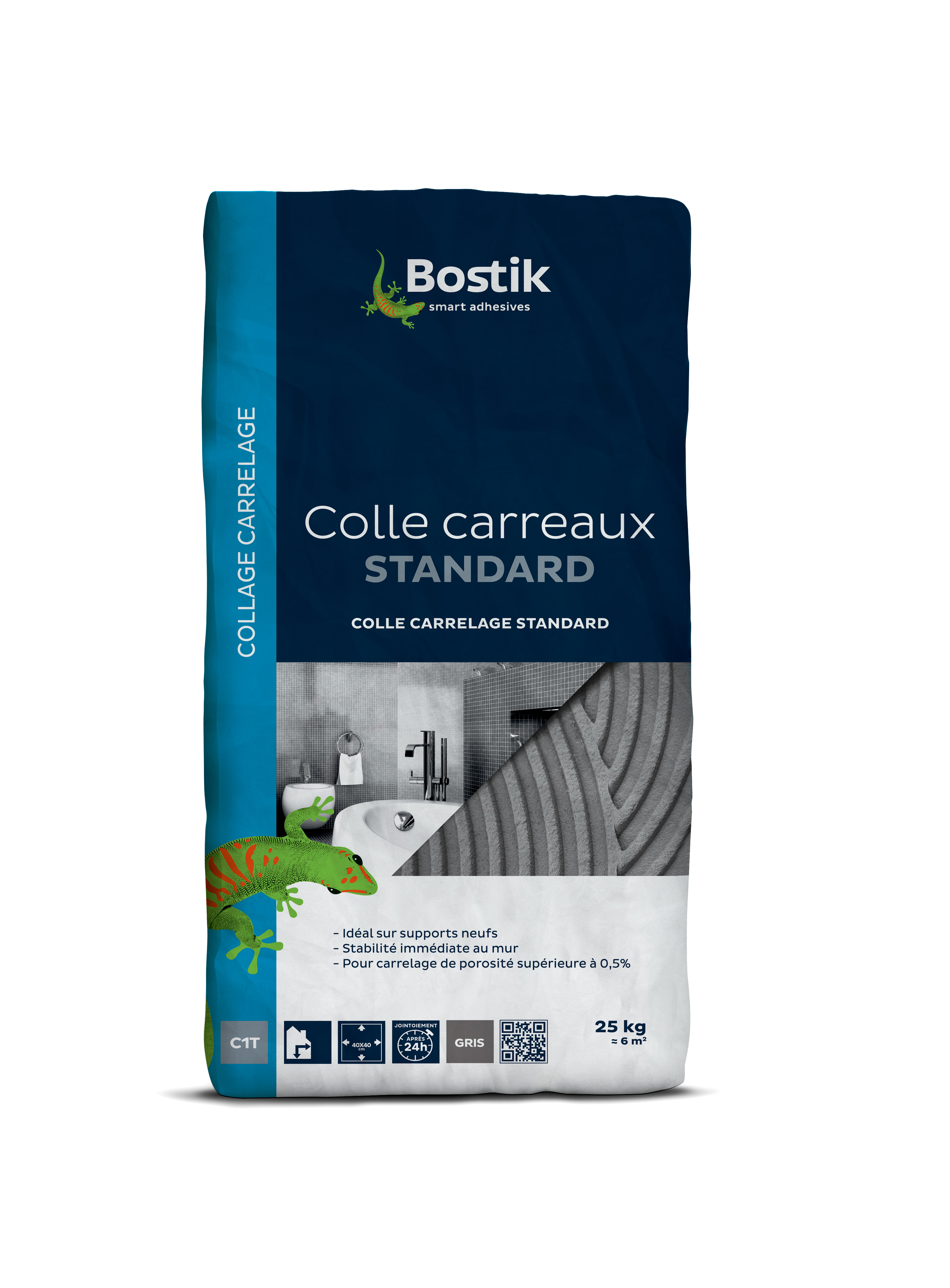 Colle Carrelage Standard Gris 25kg - BOSTIK