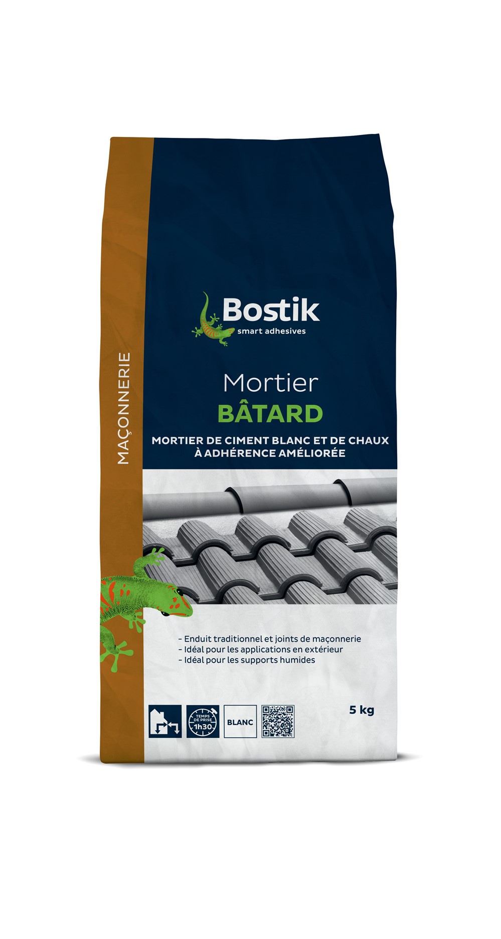 Mortier bâtard blanc sac papier 5 kg