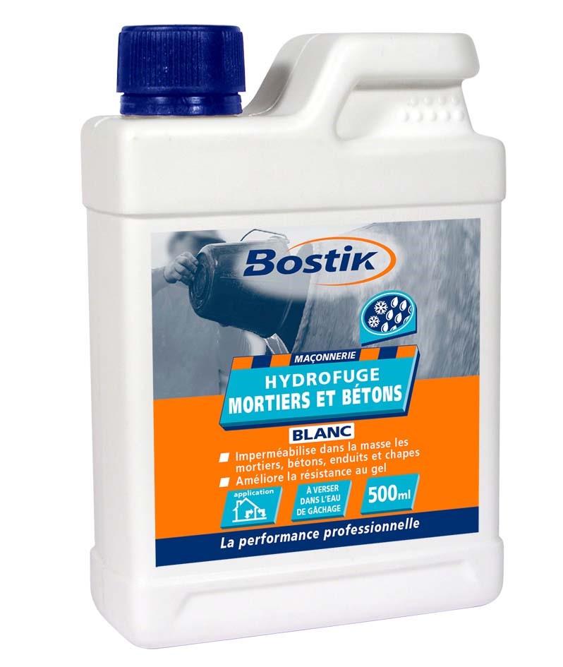 Hydrofuge mortiers et bétons 500ml