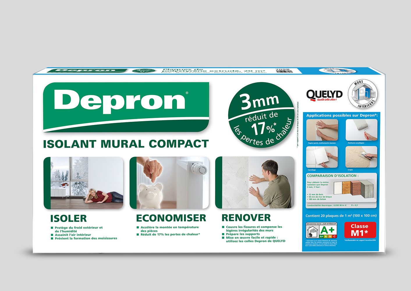 Dépron quelyd 3mm lot de 20