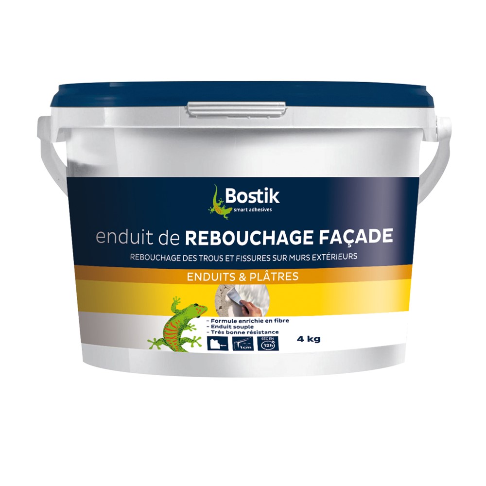 Enduit de rebouchage façade pâte 4 kg