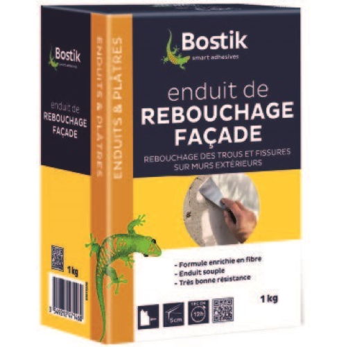 Enduit de rebouchage façade poudre 1 kg