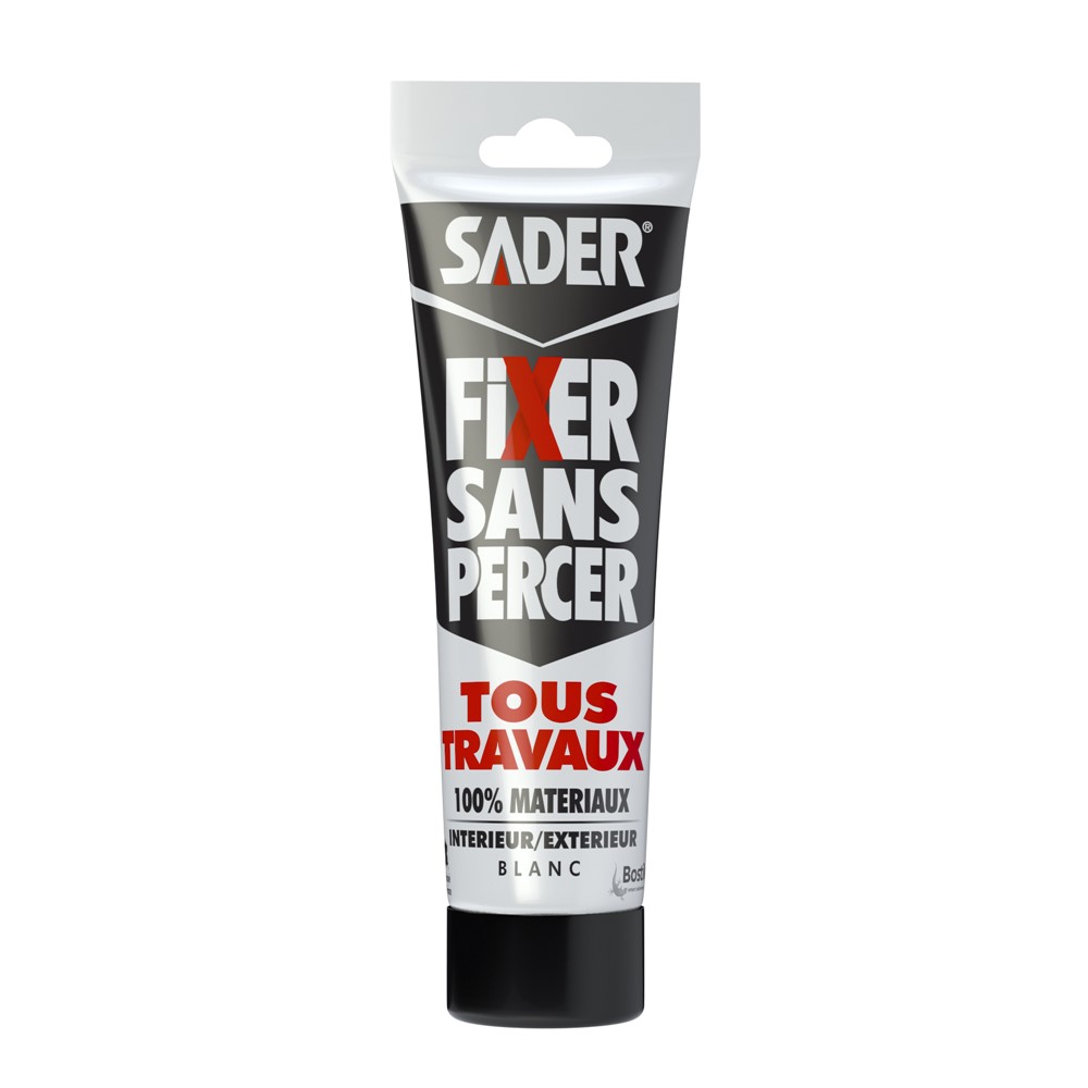 Sader fixer sans percer x tous travaux tube 100ml blanc