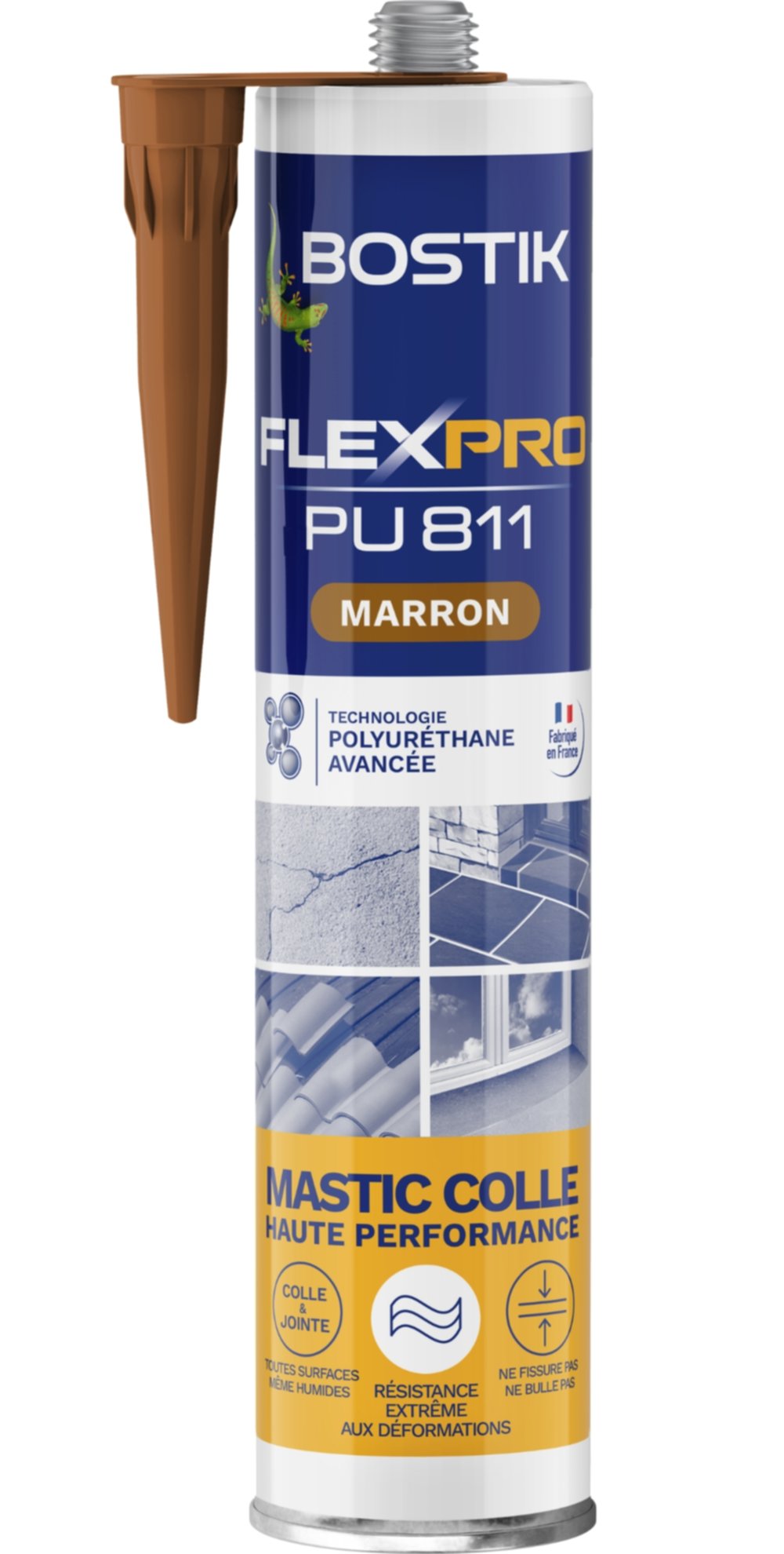 Mastic colle Flexpro PU811 Marron 300ml - BOSTIK