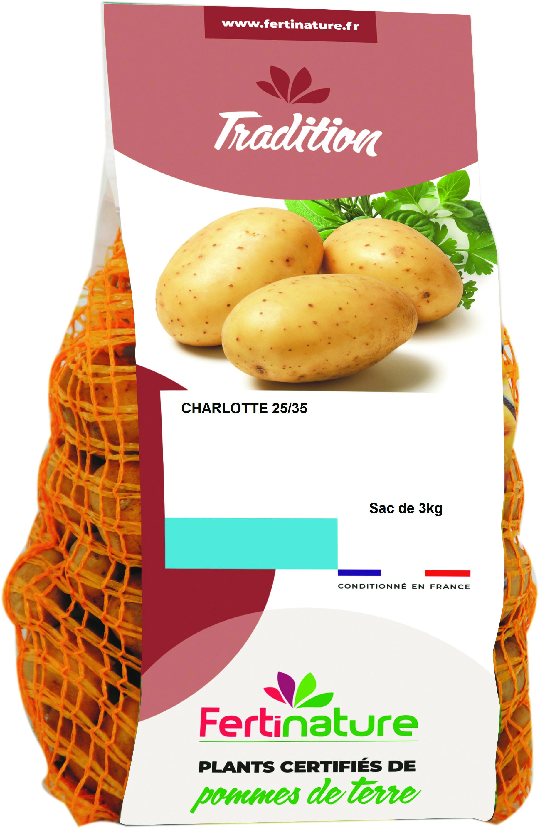 Pomme de terre charlotte 25/35 3 kg