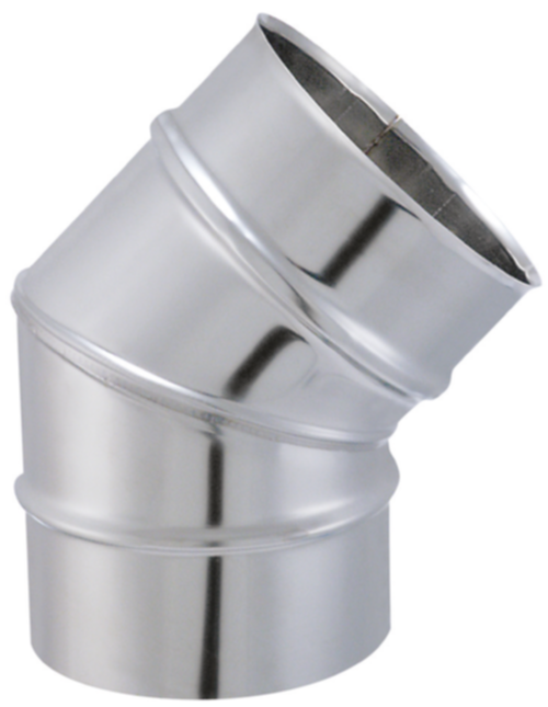 Coude secteur 45° tyral Inox 304 Ø125mm - JONCOUX