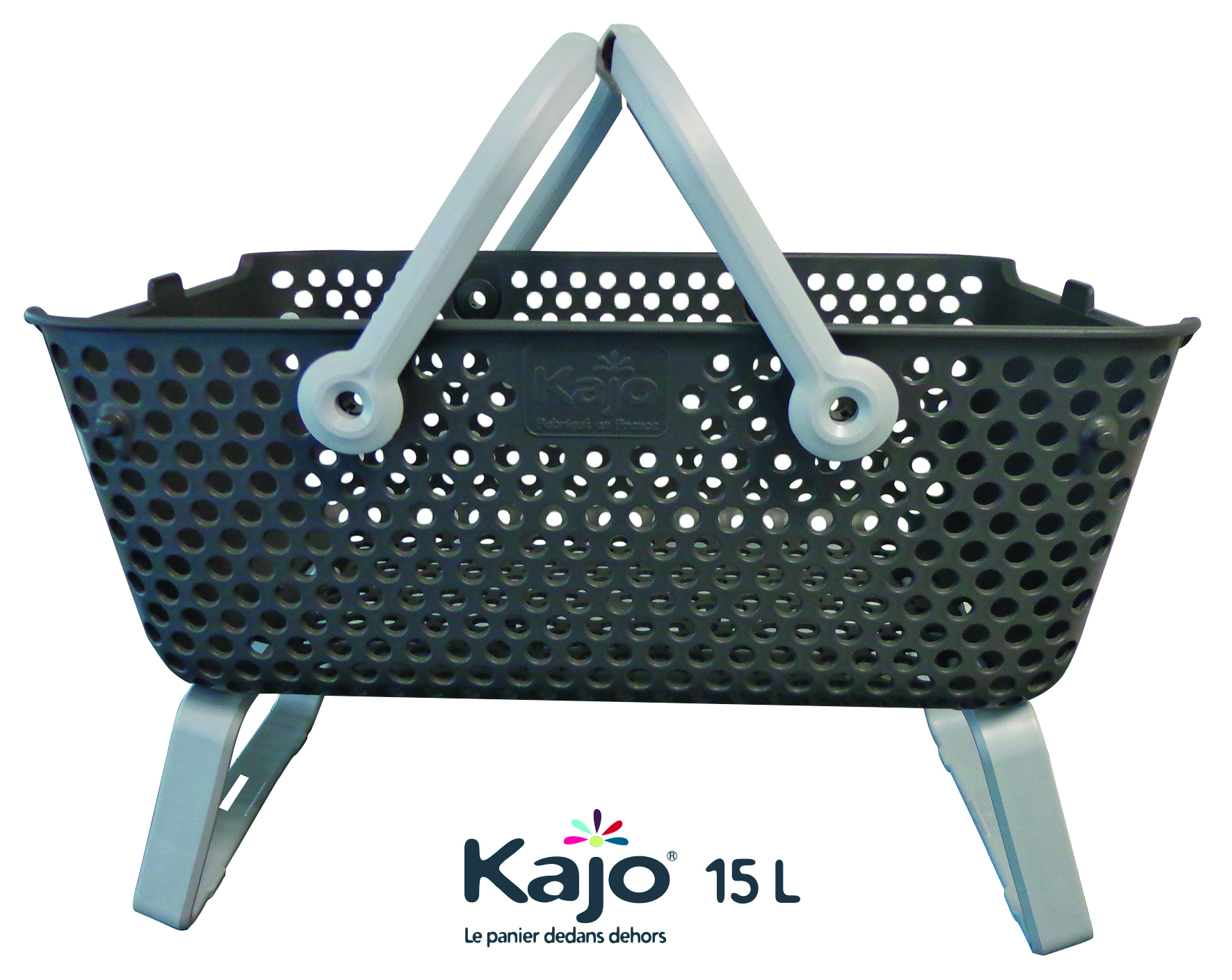 Panier kajo 15 l gris