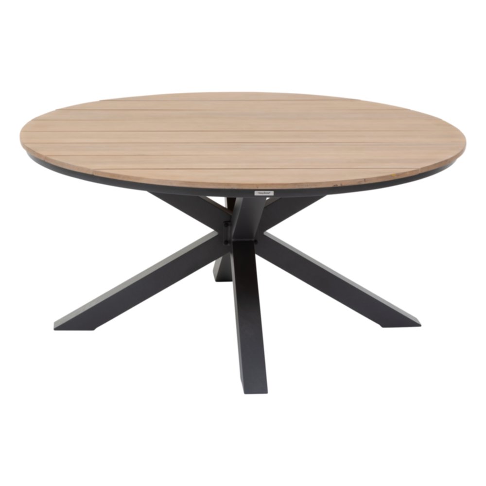 Table de jardin 4 pers. Oriengo Ronde Acacia/Aluminium Graphite