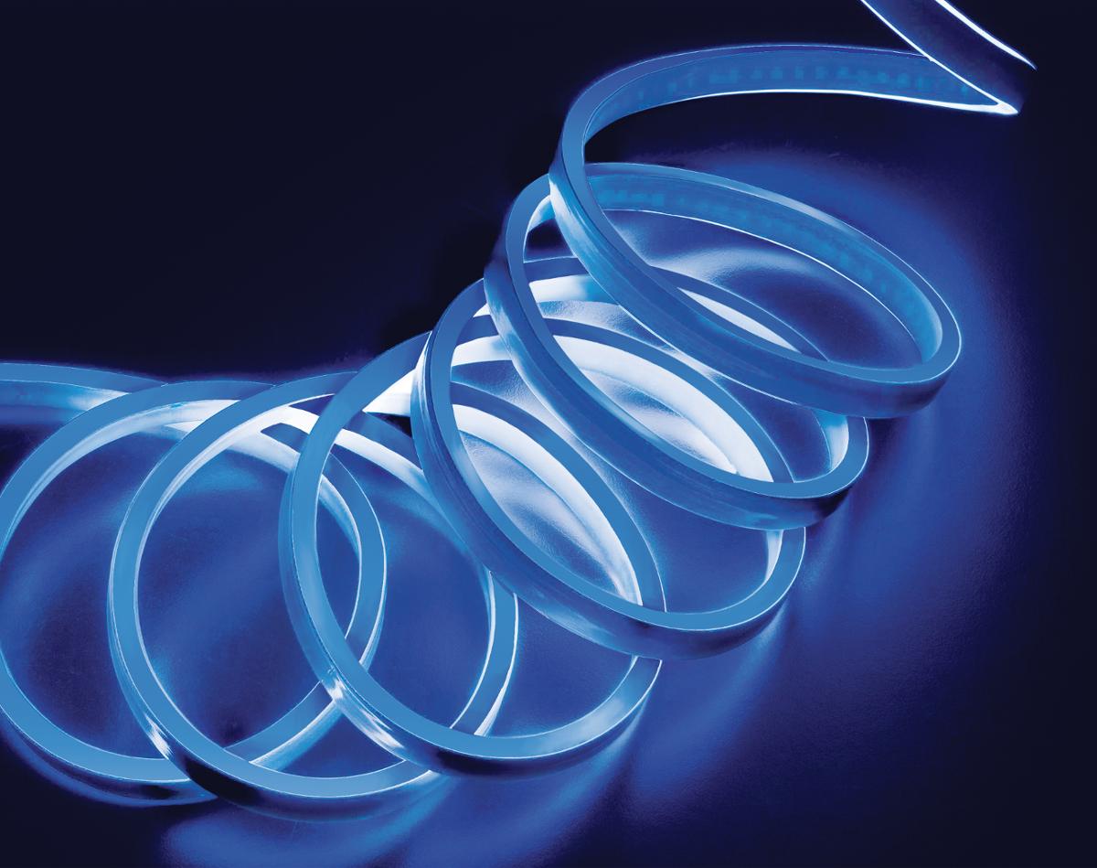 Tube extérieur led 10m neon bleu