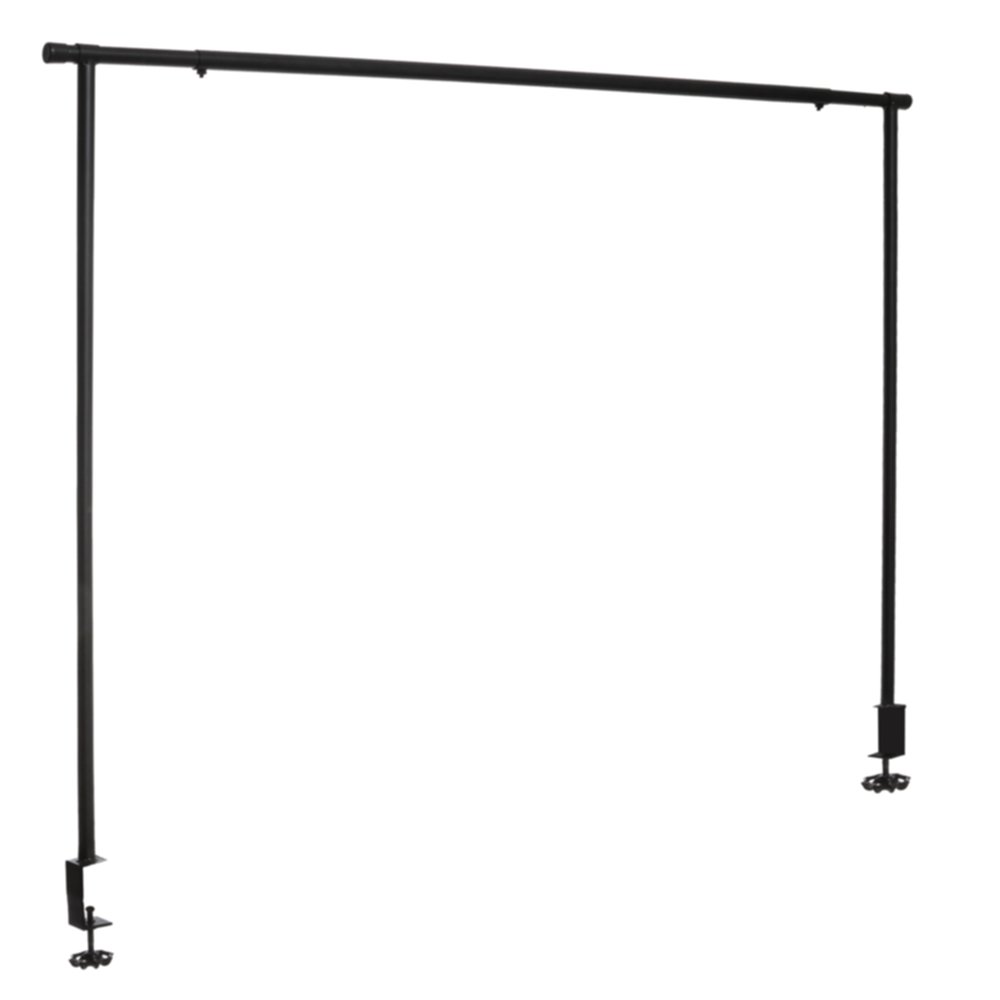 Barre Métal Noir à fixer pour décoration de table 200x107,5cm