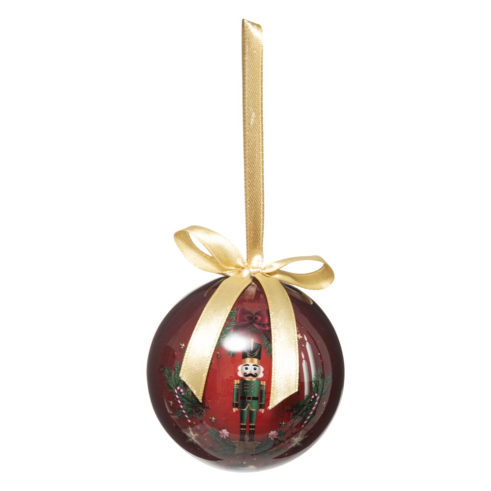 Boule de Noël Casse-Noisette Plastique Ø7,5cm