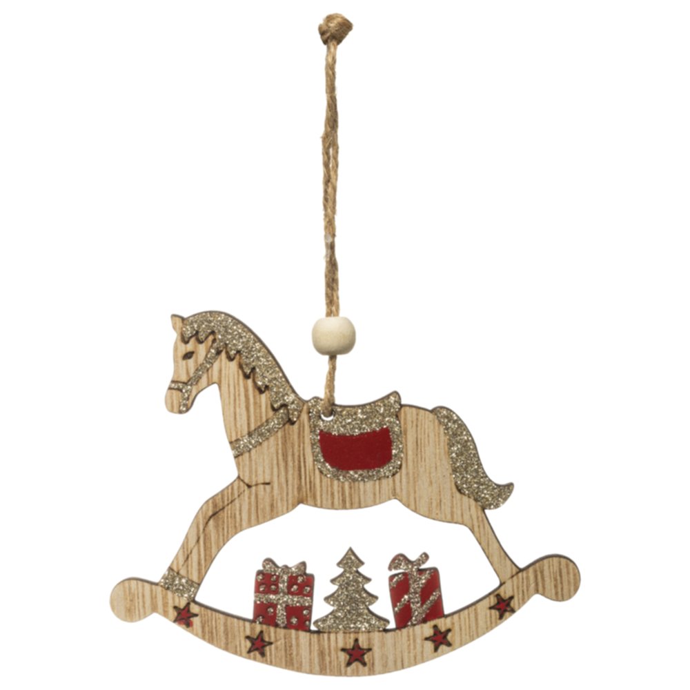 Cheval bascule bois suspension 10cm