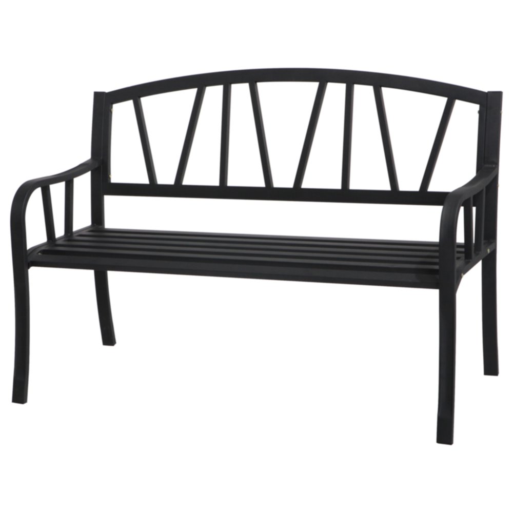 Banc de jardin 3 pers. Alvernia noir