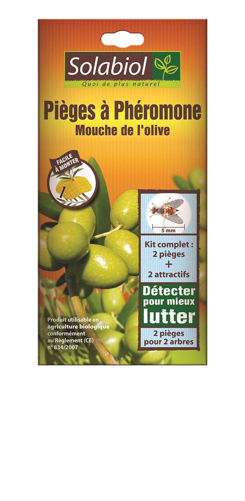 Piège à phéromone mouche de l’olive - SOLABIOL 