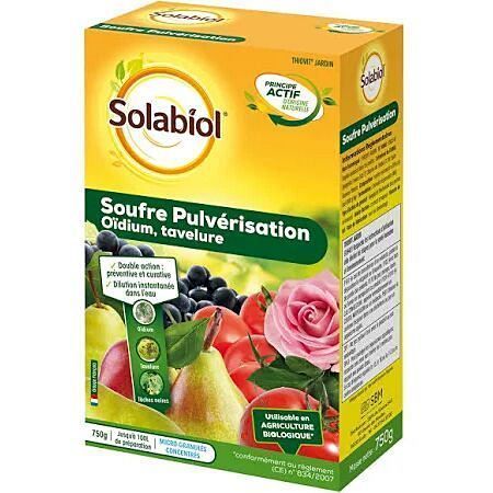 Soufre pulverisation 750g solabiol