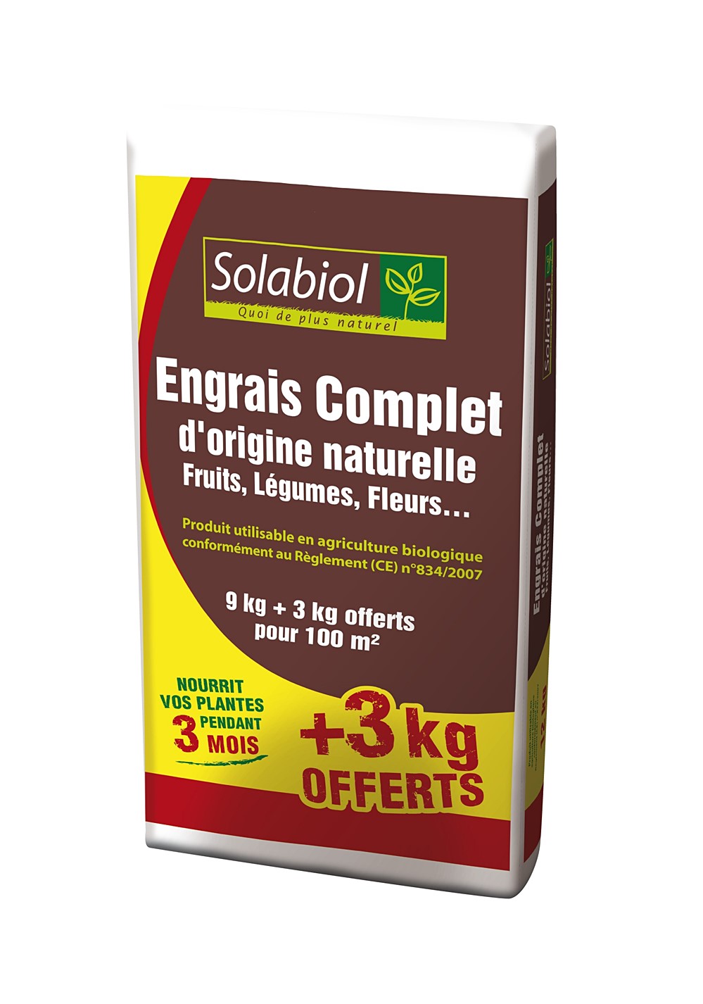 Engrais complet 9kg + 3kg Offerts - SOLABIOL