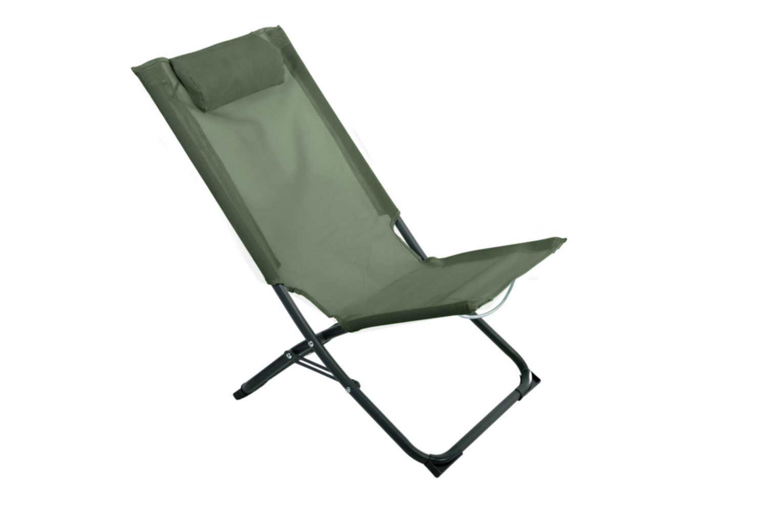 Chaise relax naiade tex kaki / acier