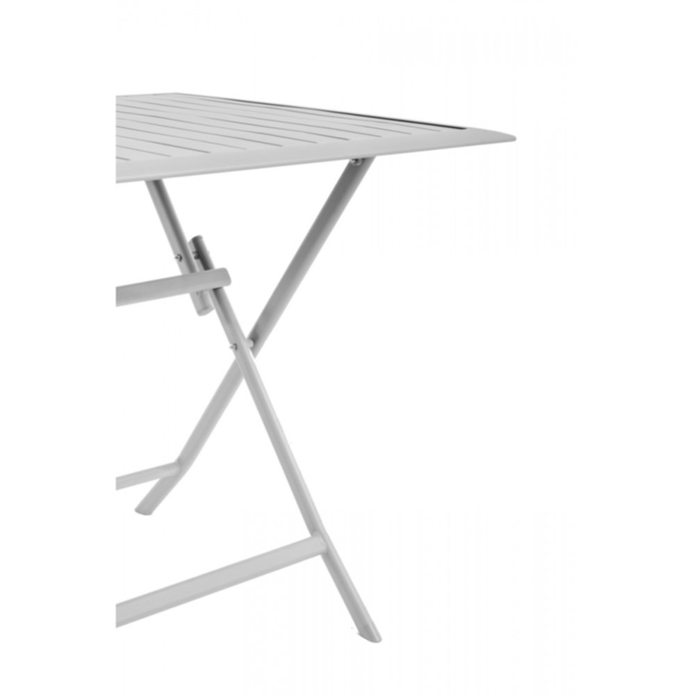 Table pliante 150 x 75 cm alu/gris clair